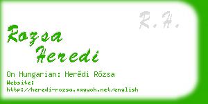 rozsa heredi business card